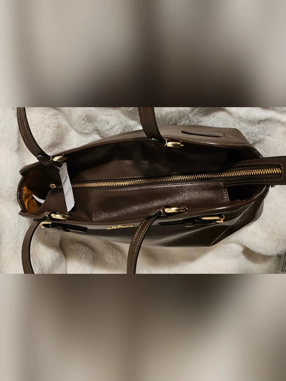 COACH Easton Tote Bag Dark Brown